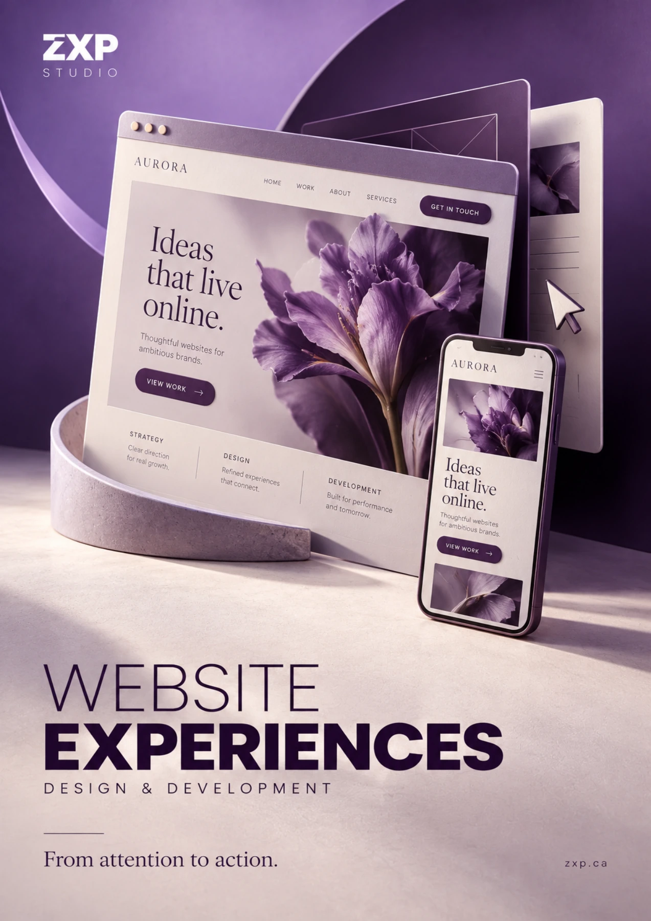Website experiences catalog